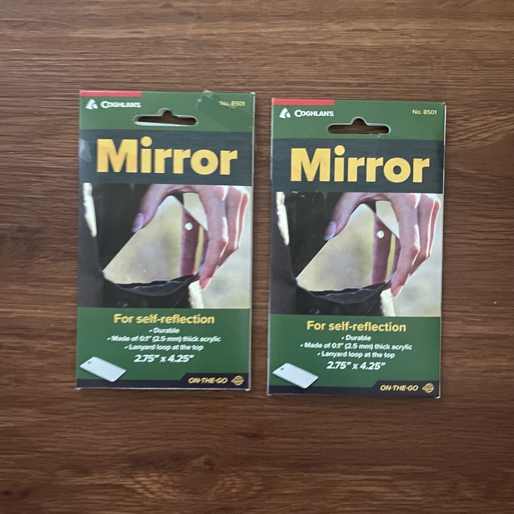Coghlan's Featherweight Mirror, Unbreakable Acrylic Material, Emergency Survival